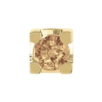 Pendentif Dédié in Or jaune Diamante Brown 0.05 Ct CID0139DB-GI - CID0139DB-GI